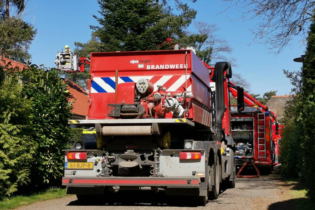 Veel rook bij brand op vakantiepark