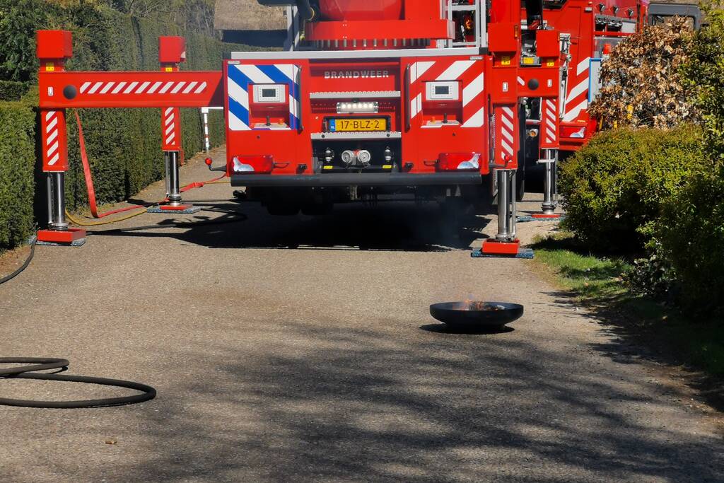 Veel rook bij brand op vakantiepark