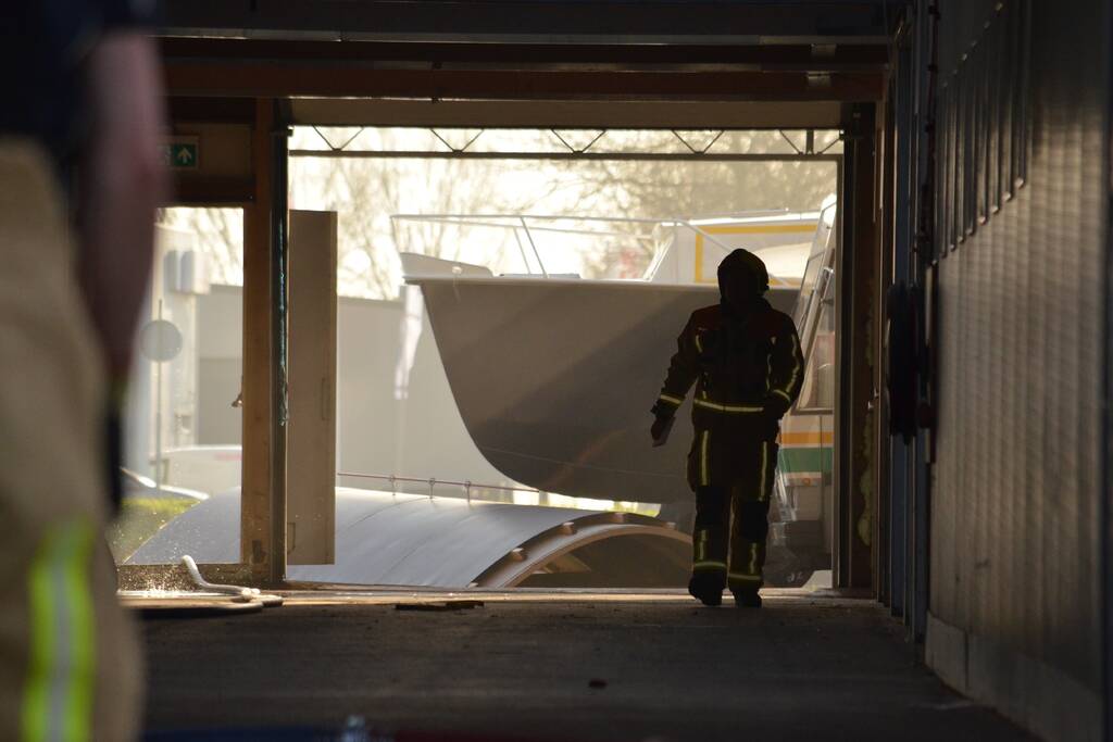 Brandje in opslagloods