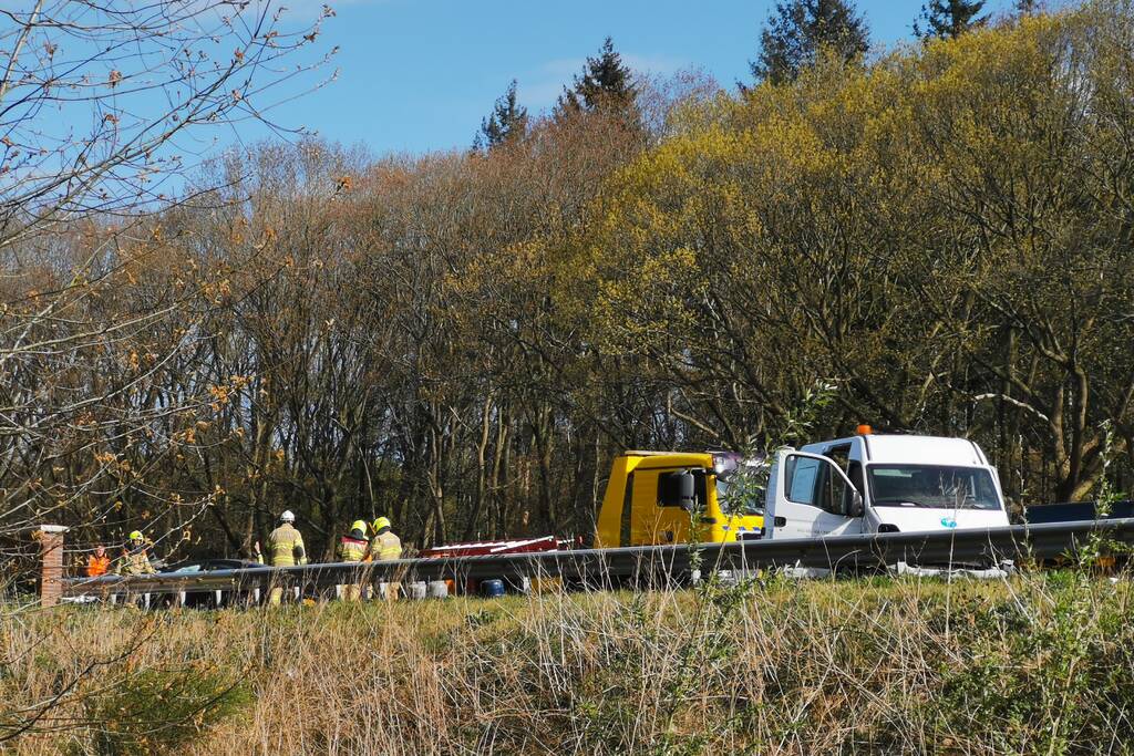 Gewonden bij aanrijding op snelweg