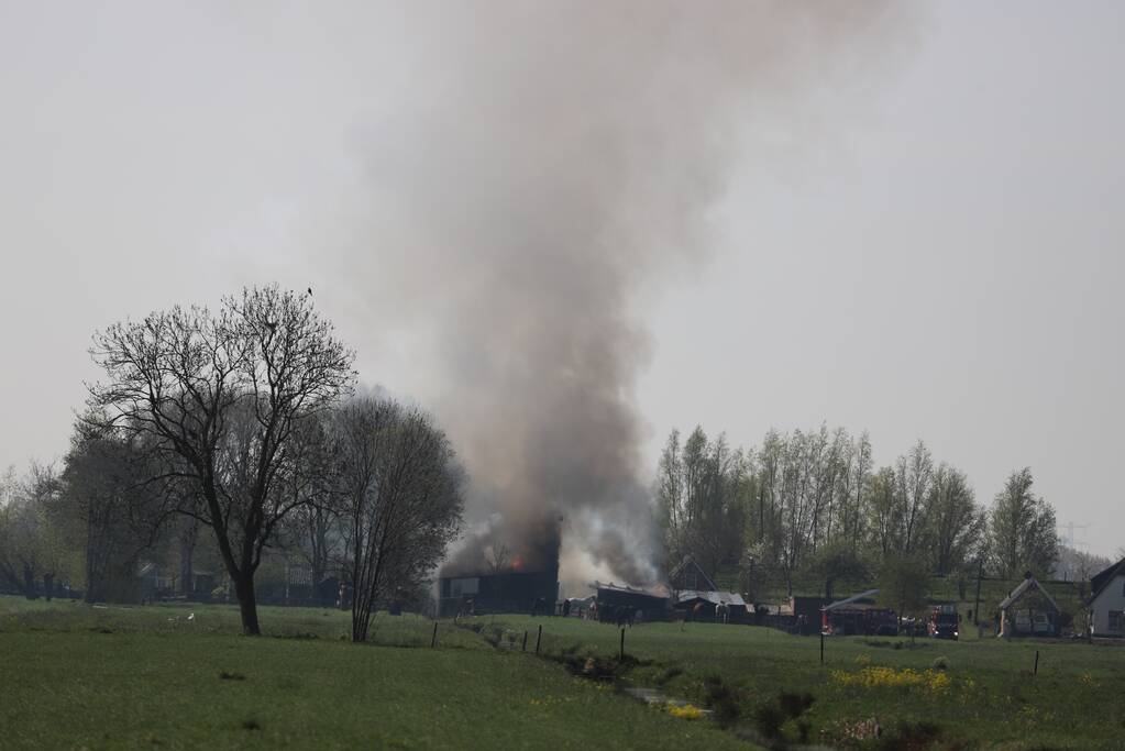 Grote brand in paardenstal