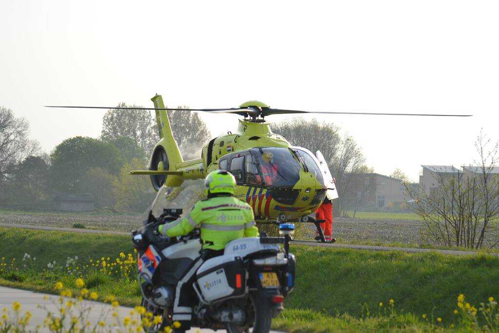 Traumahelikopter assisteert bij medische noodsituatie