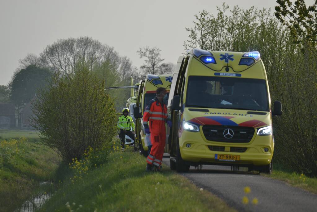 Traumahelikopter assisteert bij medische noodsituatie