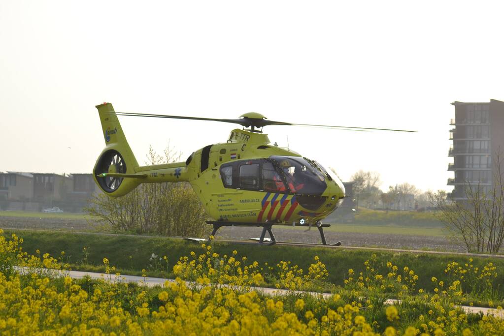 Traumahelikopter assisteert bij medische noodsituatie