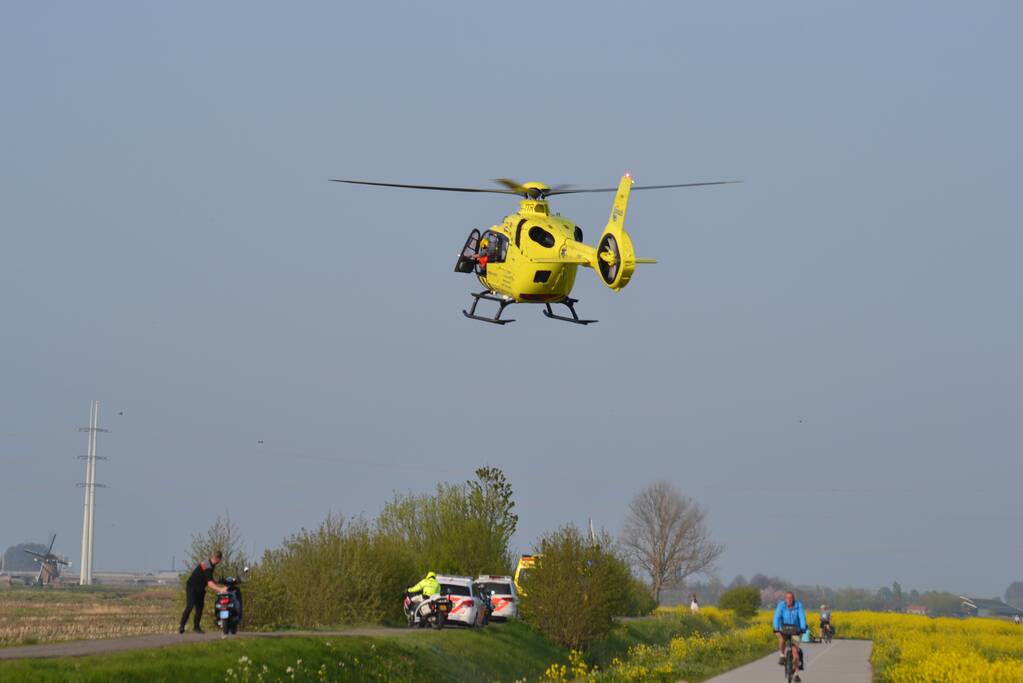 Traumahelikopter assisteert bij medische noodsituatie