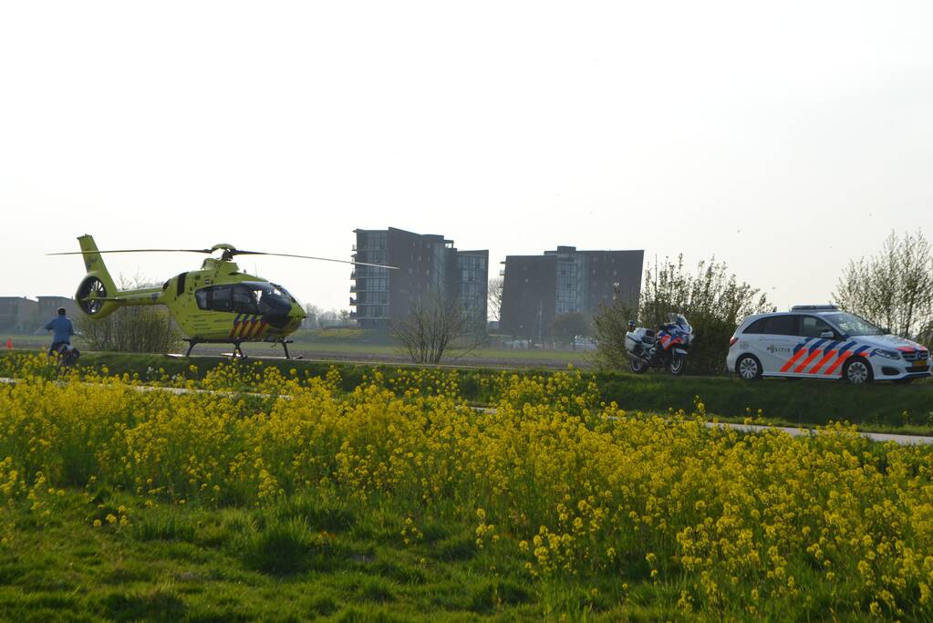 Traumahelikopter assisteert bij medische noodsituatie