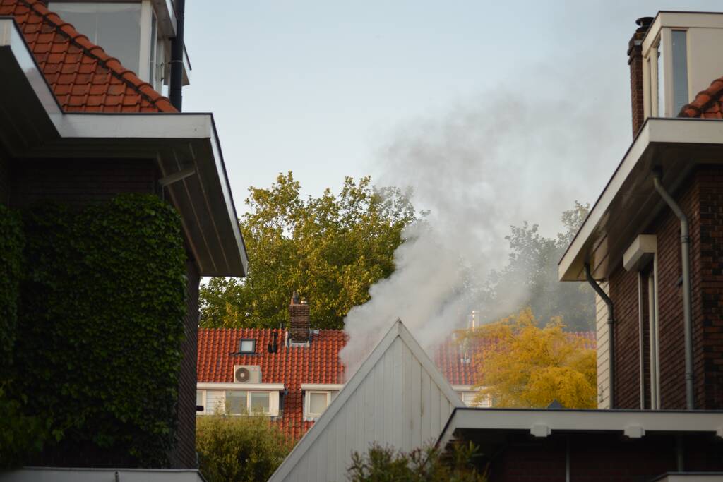 Flinke brand in schuur