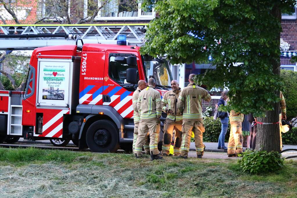 Flinke brand in schuur