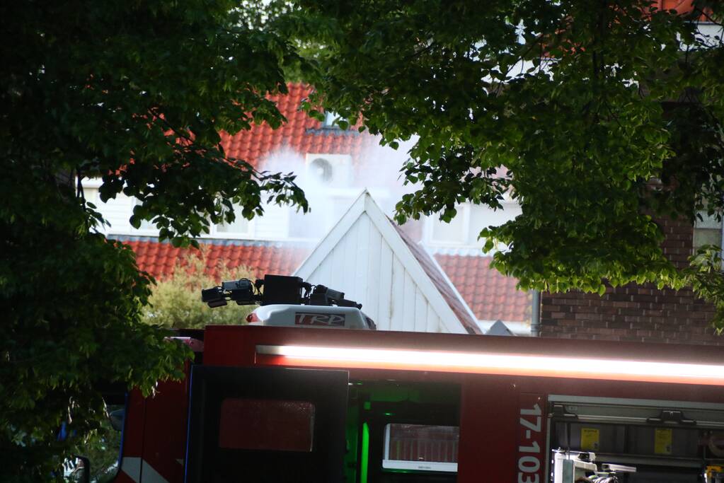 Flinke brand in schuur