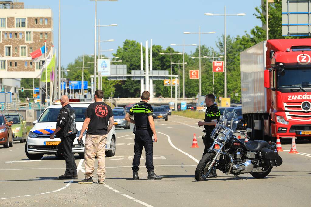 Motorrijder gewond bij ongeval