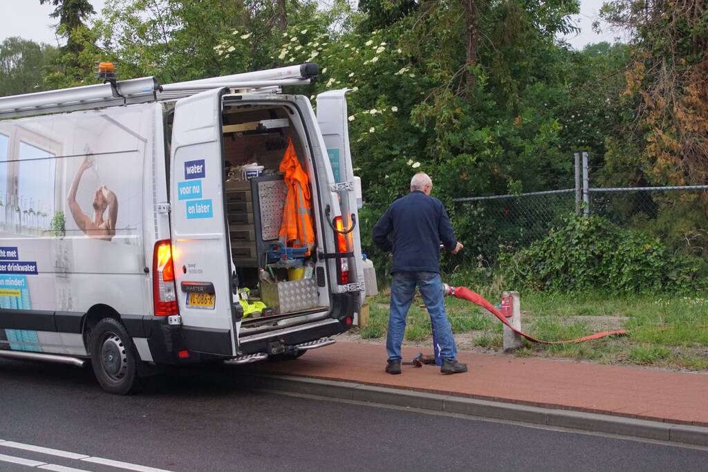 Waterlekkage zorgt voor flinke plassen