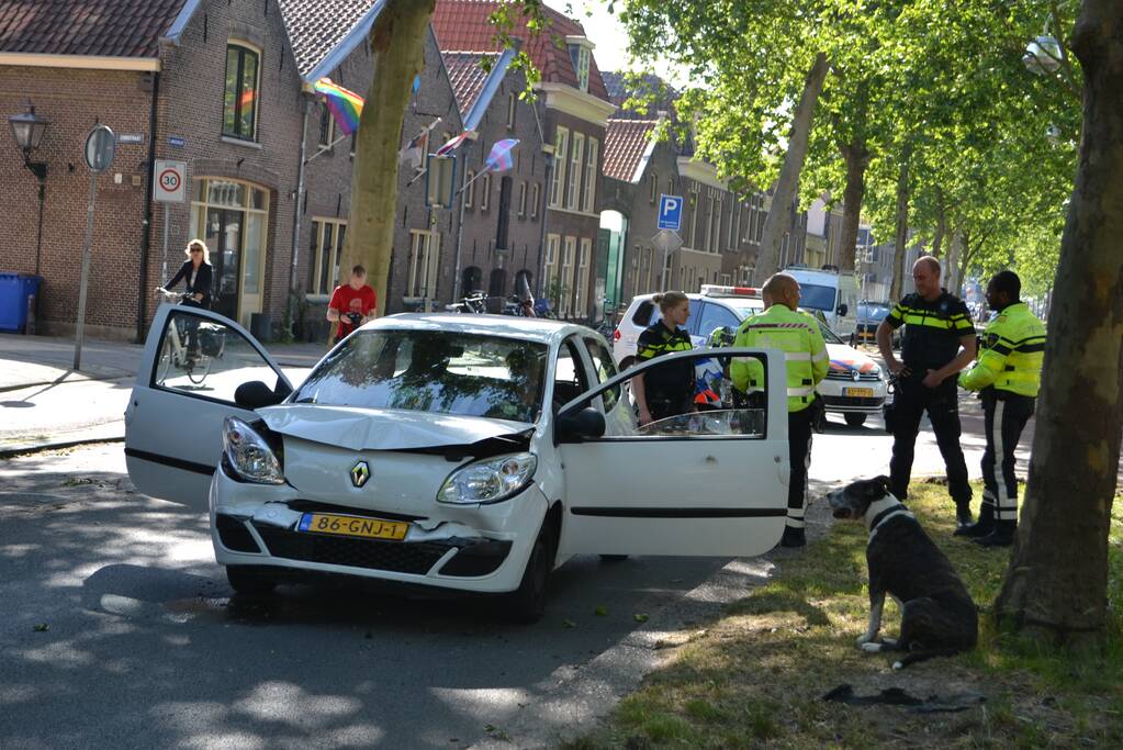 Veel schade door kop-staart botsing