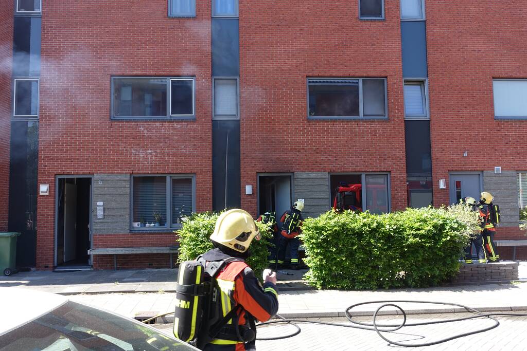 Flinke rookontwikkeling bij woningbrand