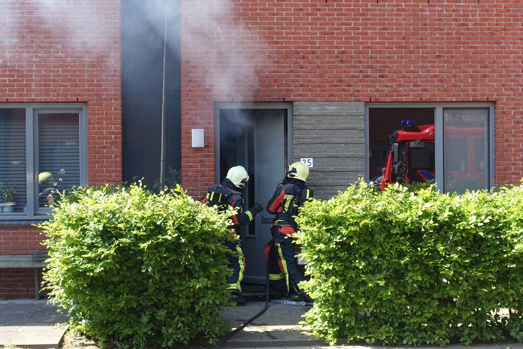 Flinke rookontwikkeling bij woningbrand