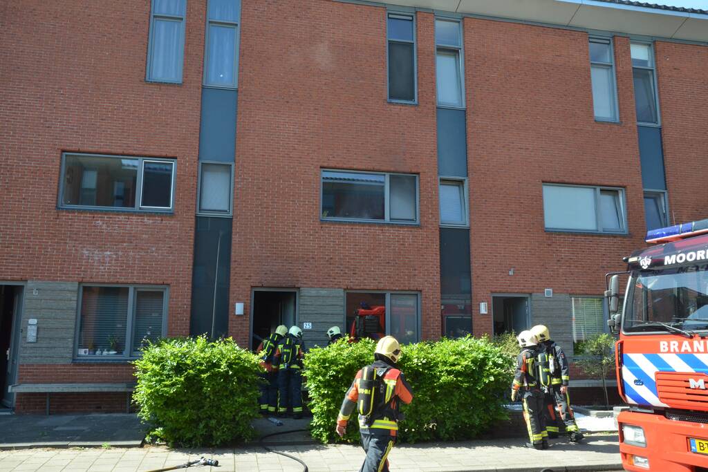 Flinke rookontwikkeling bij woningbrand