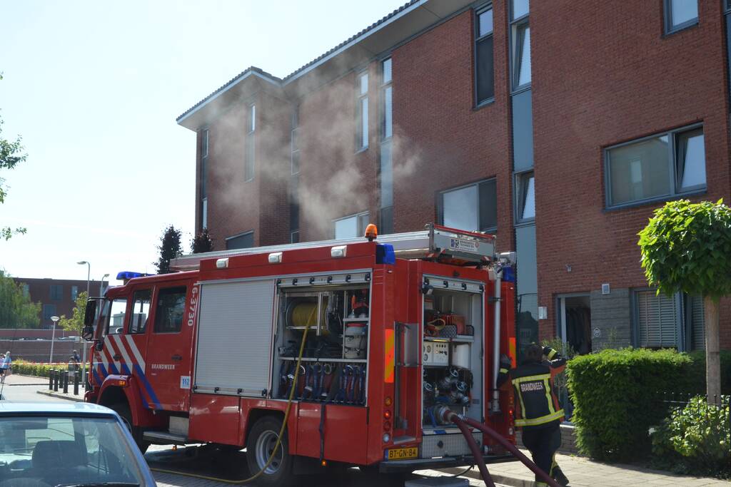 Flinke rookontwikkeling bij woningbrand