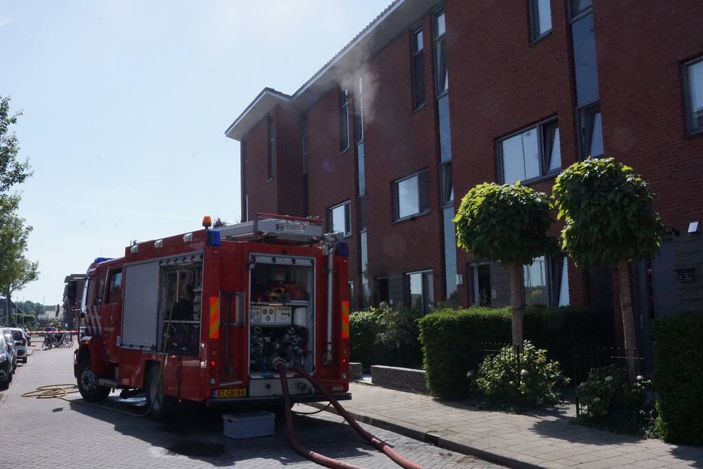 Flinke rookontwikkeling bij woningbrand