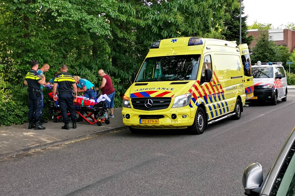 Fietser gewond na lelijke val