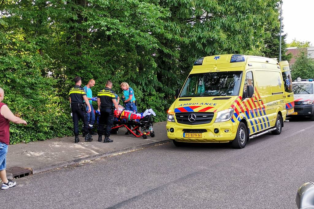 Fietser gewond na lelijke val