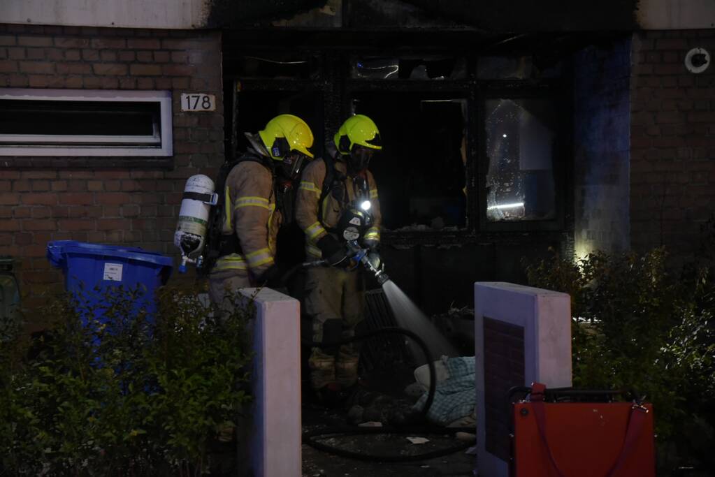 Woning verwoest door flinke brand