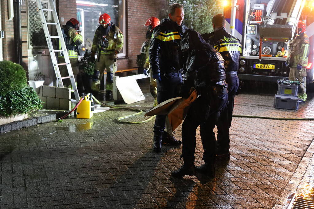 Brandstichting bij woning