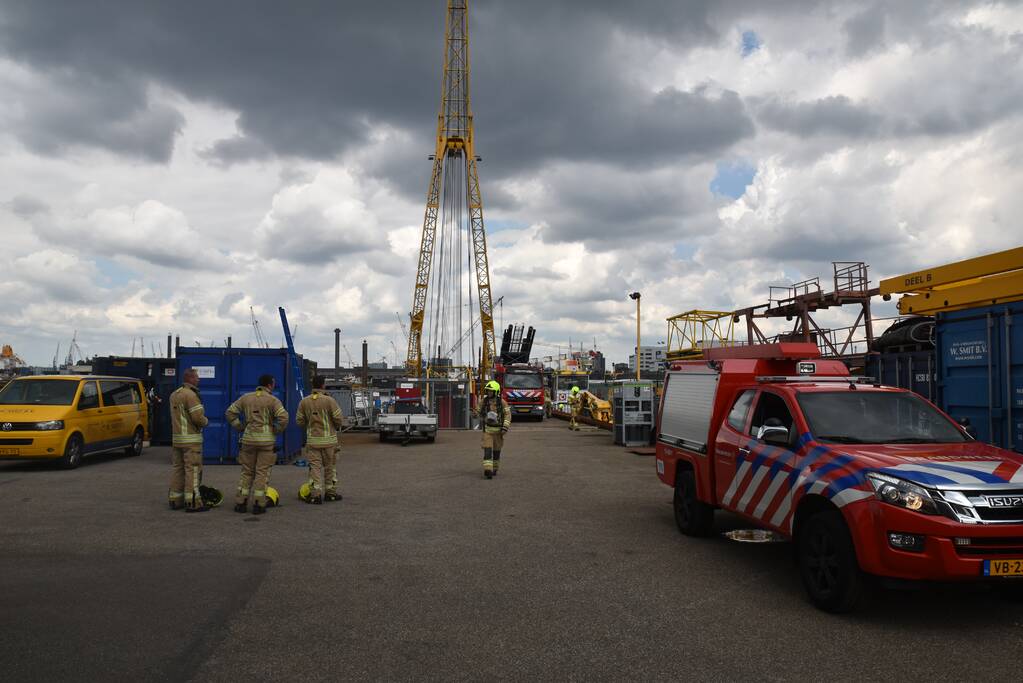 Brand in machinekamer van boot