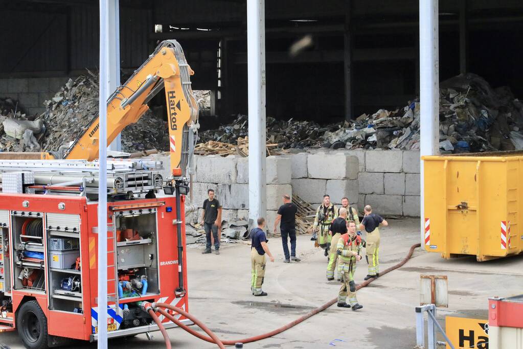 Grote brand bij Hartog Containers