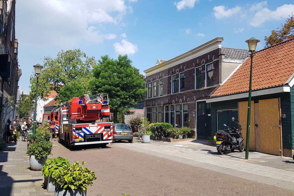 Brand in woning boven winkel