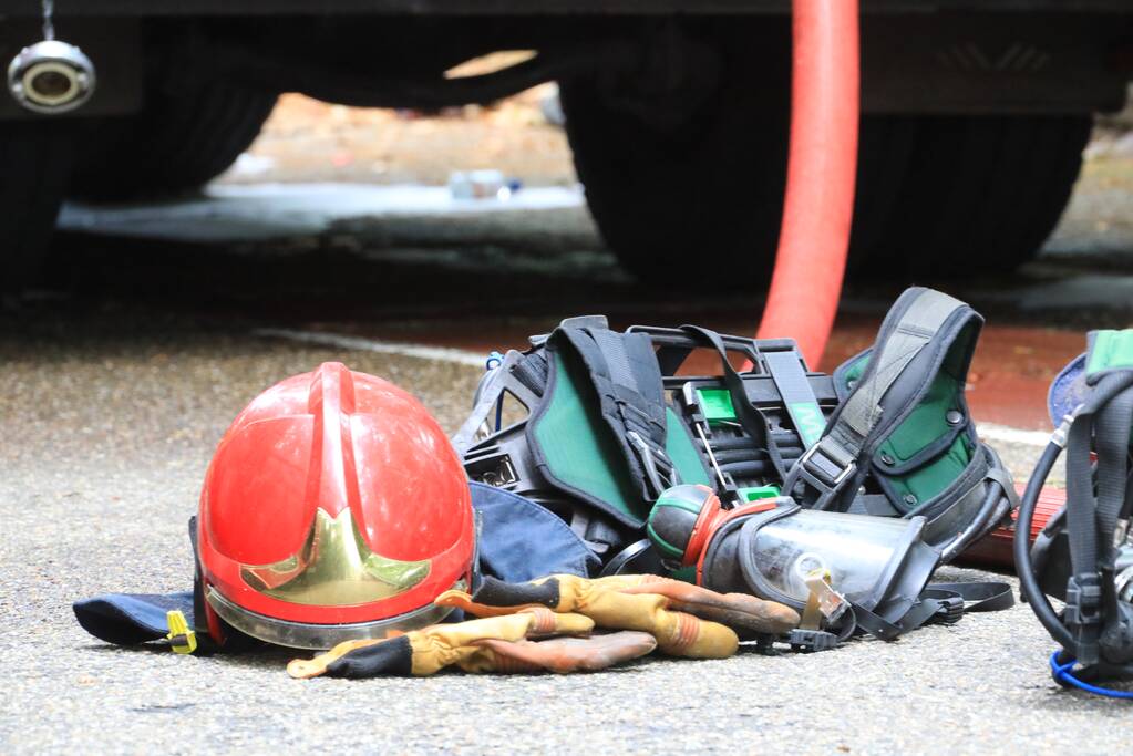 Flinke brand in aanbouw van woning