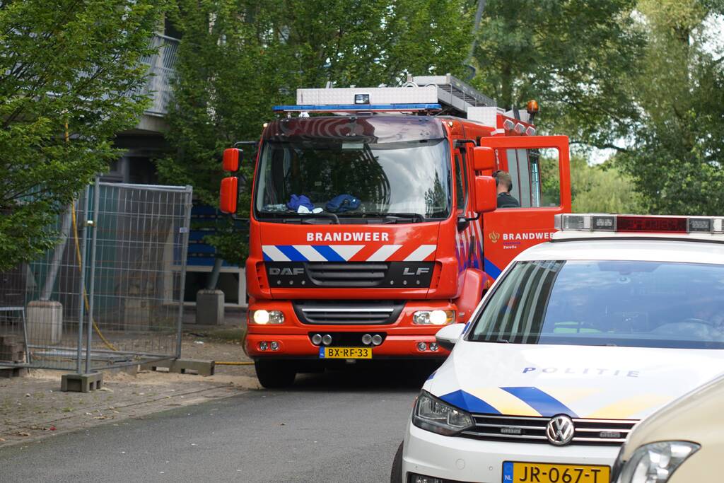 Brand op tweede verdieping flatgebouw