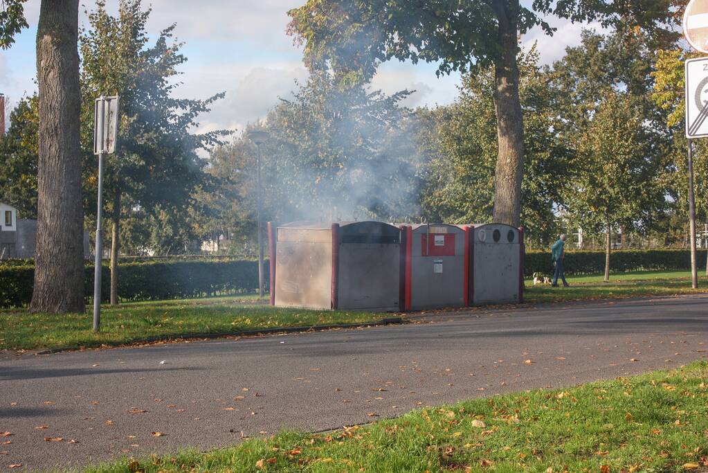 Brand in papiercontainer in Soesterkwartier