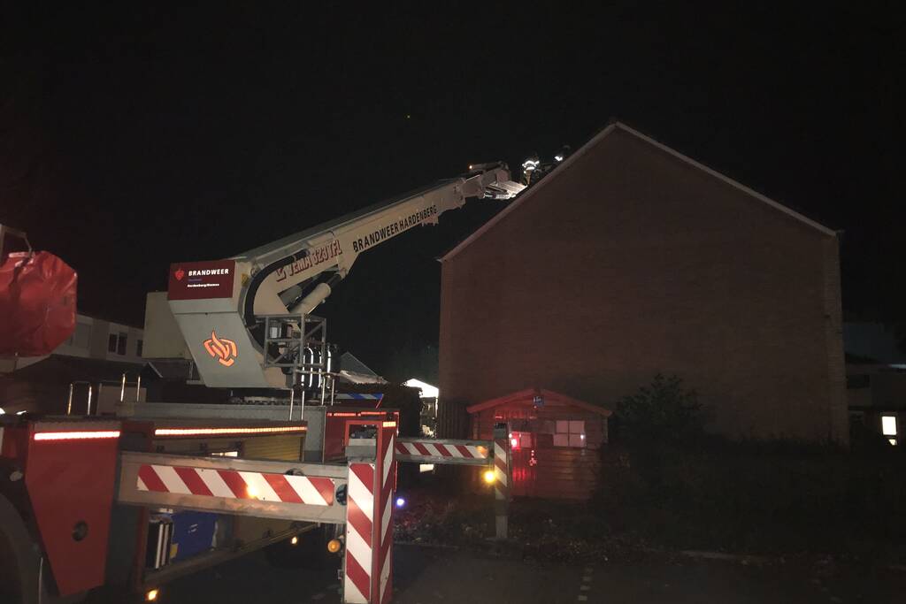 Brand in keuken van woning