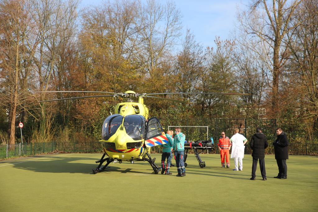 Inzet traumahelikopter trekt veel bekijks