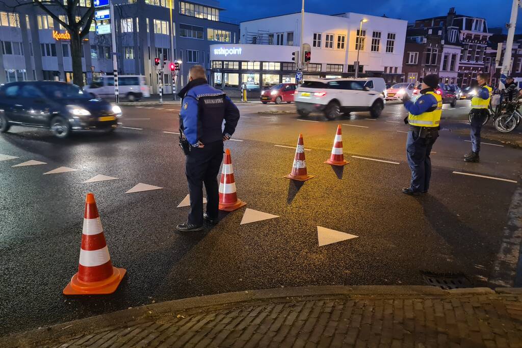 Winkelgebied afgesloten door corona drukte