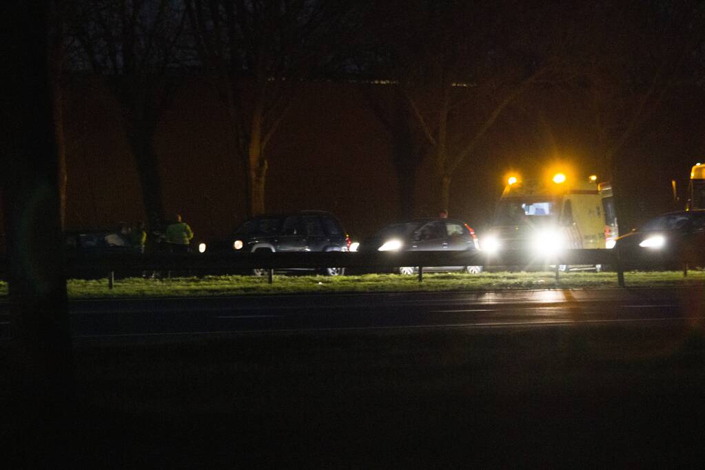 Oponthoud door aanrijding op snelweg