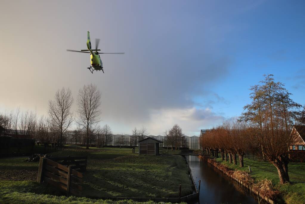 Traumahelikopter ingezet voor incident