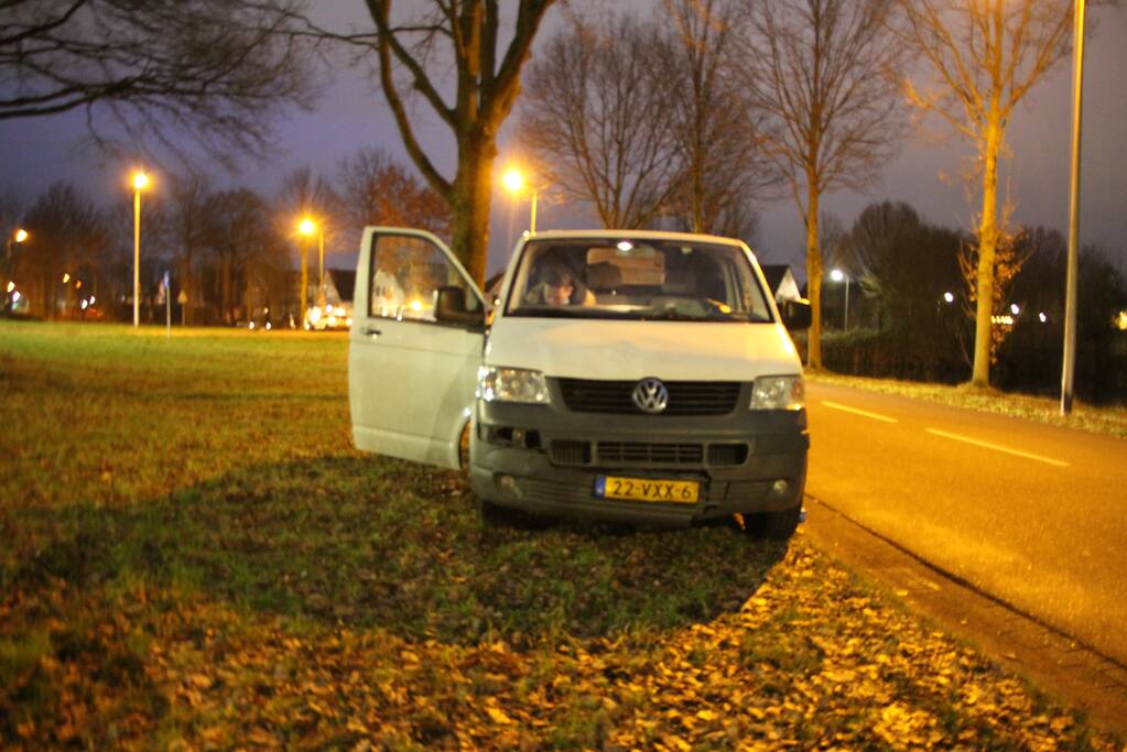 Schade na kop-staart aanrijding