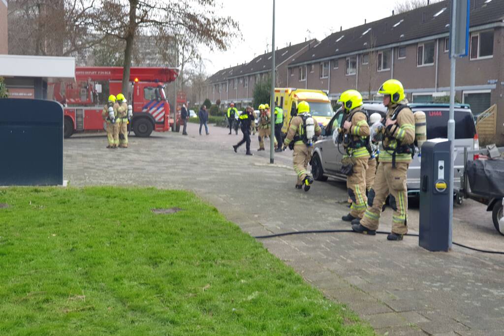 Brand in kelderboxen flatgebouw