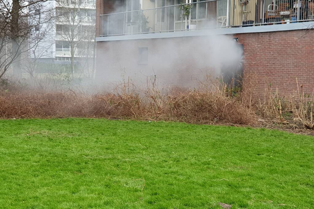 Brand in kelderboxen flatgebouw