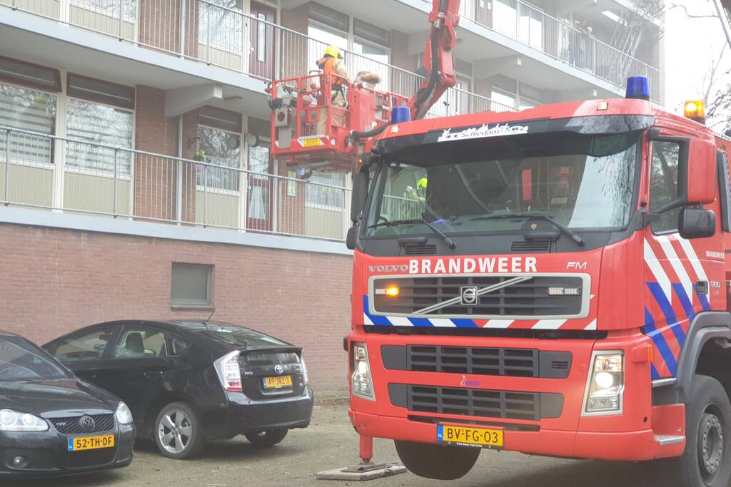 Brand in kelderboxen flatgebouw