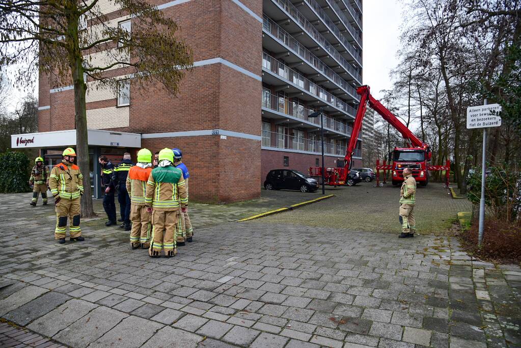 Brand in kelderboxen flatgebouw