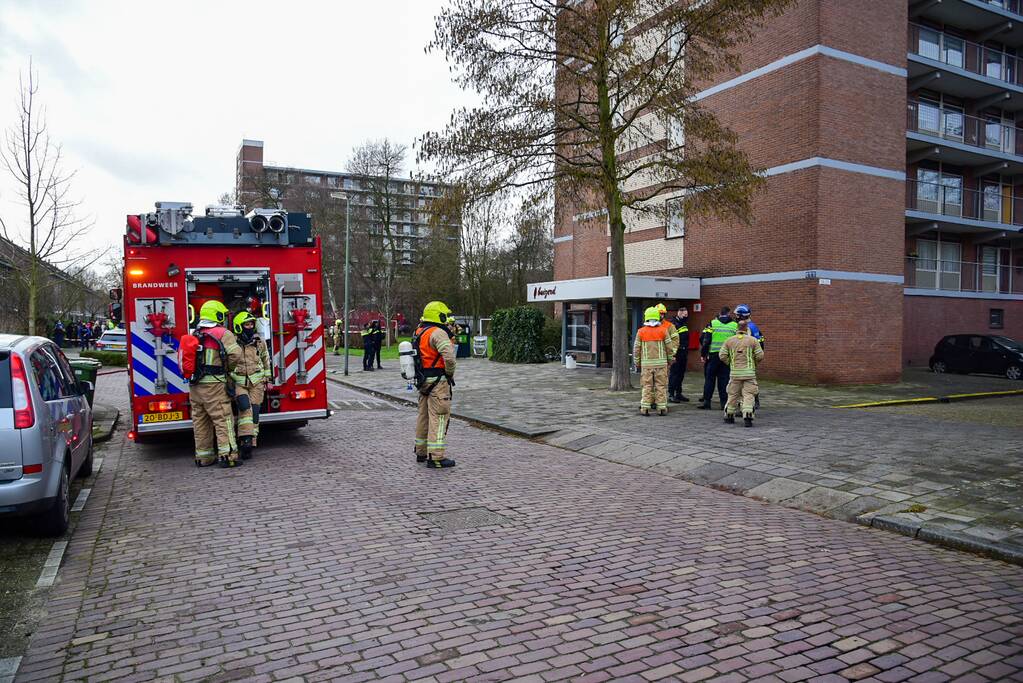 Brand in kelderboxen flatgebouw