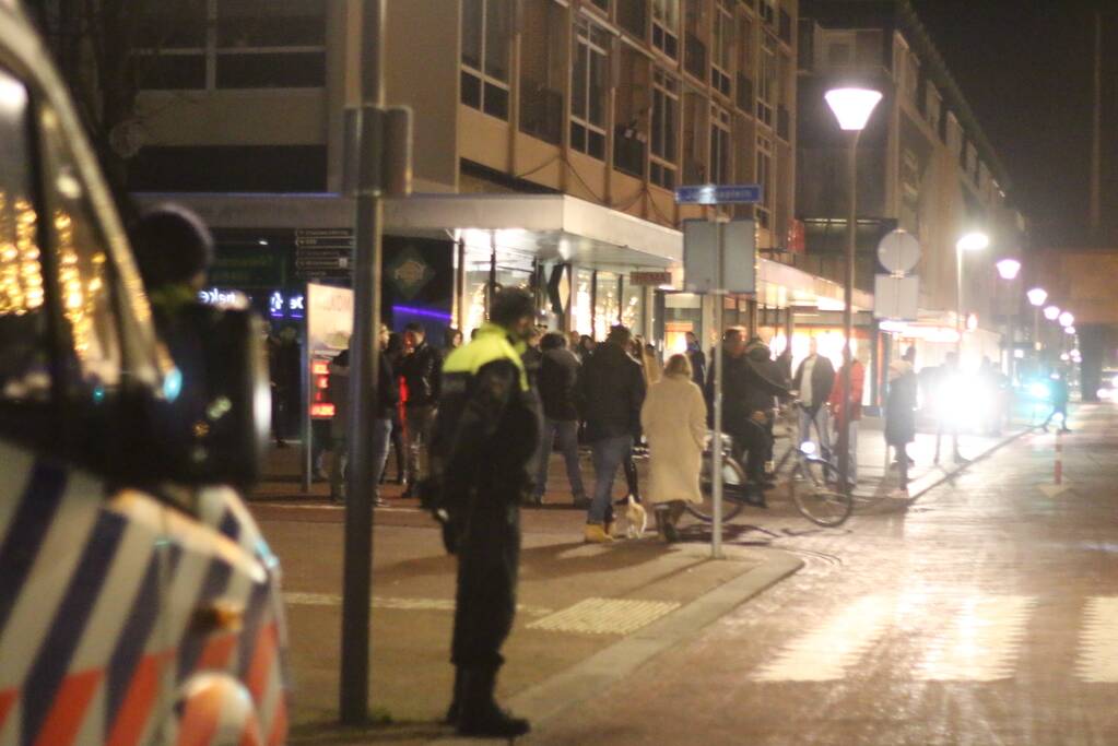 Demonstratie tegen avondklok in centrum