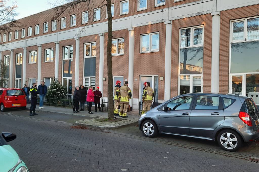 Brand in meterkast van woning