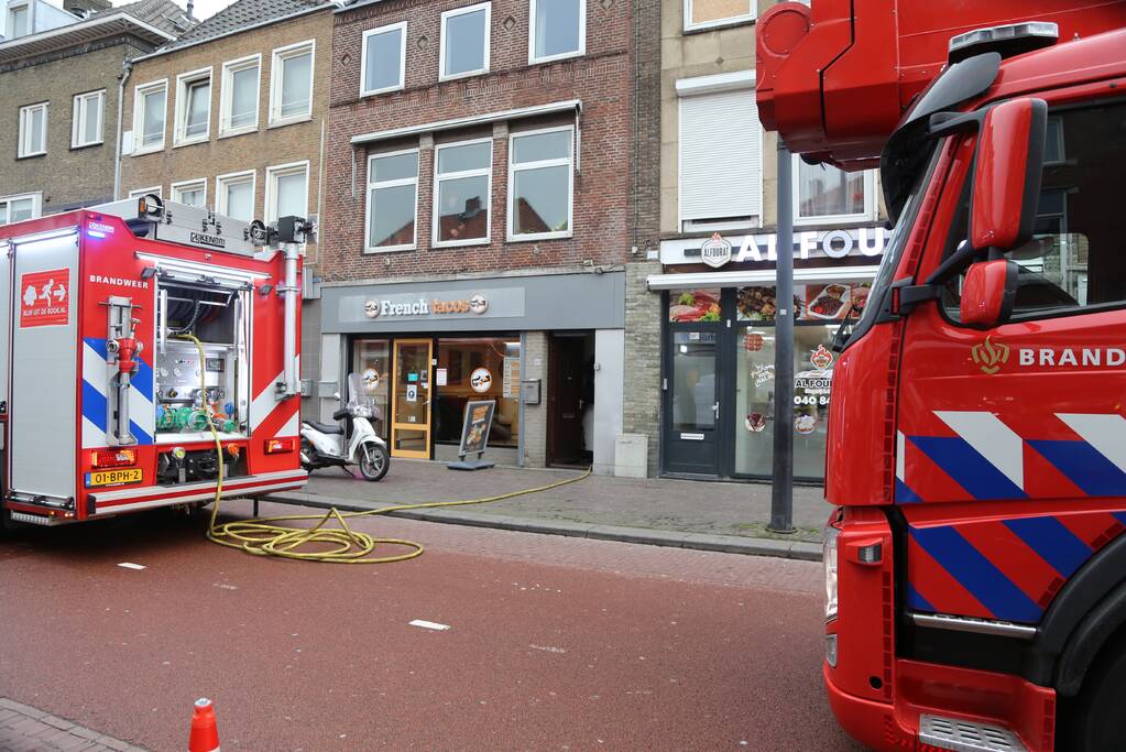 Brand in afzuiginstallatie