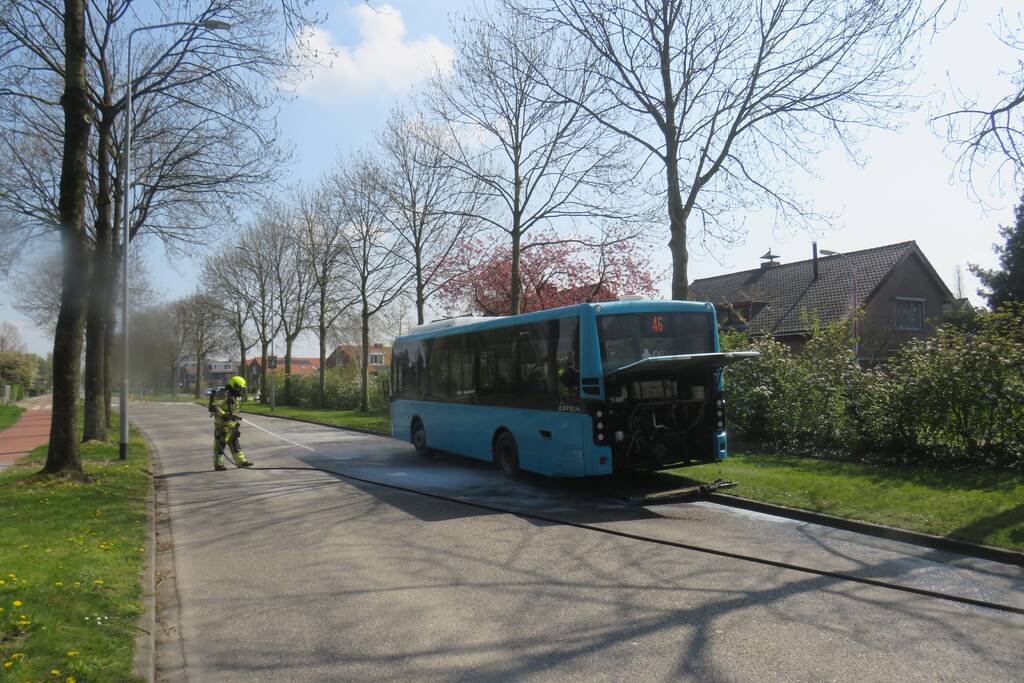 Veel rook bij brand in stadsbus