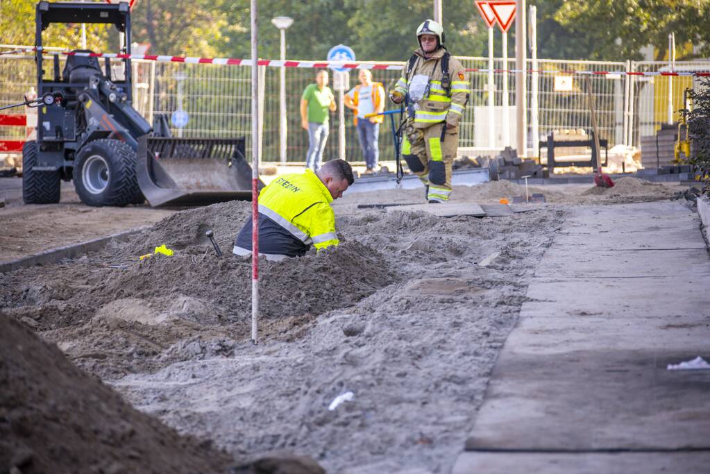 Gaslekkage tijdens graafwerkzaamheden