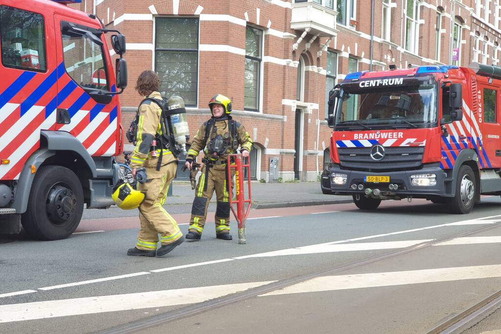 Veel rook door brand in kelder van woning