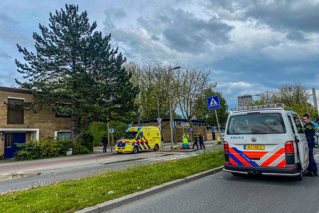 Gewonde motorrijder na ongeval met auto