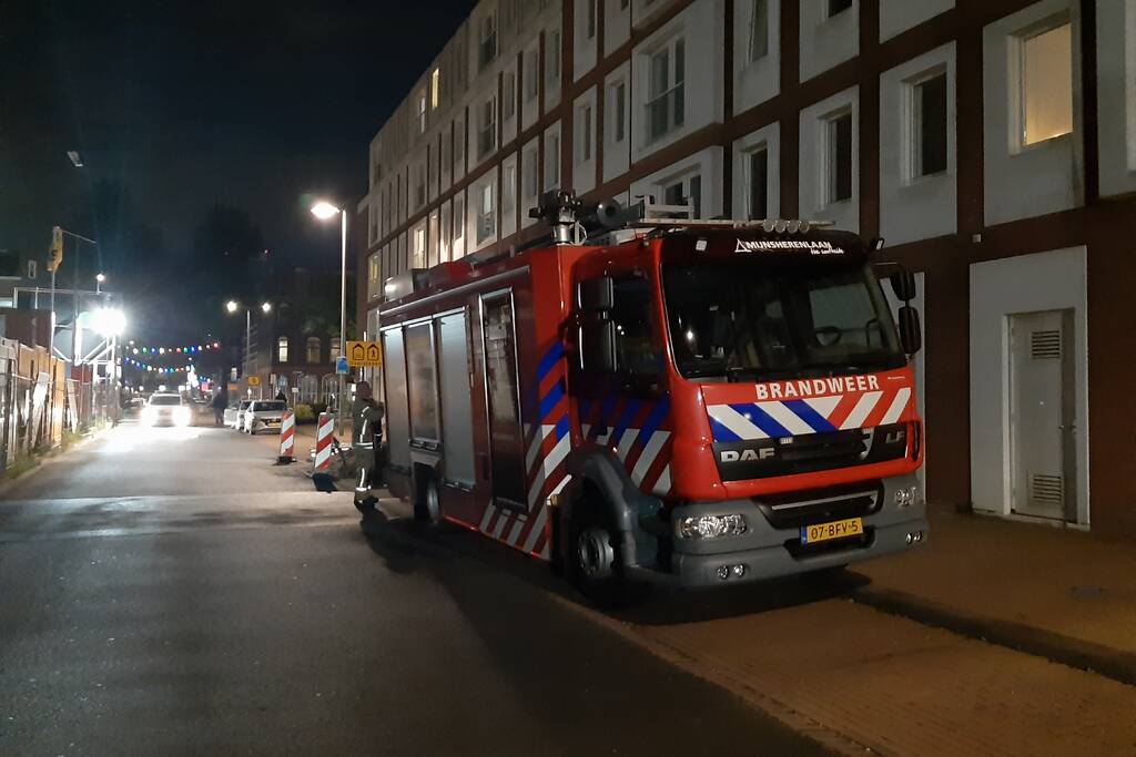 Inzet hulpdiensten door lek stadsverwarming